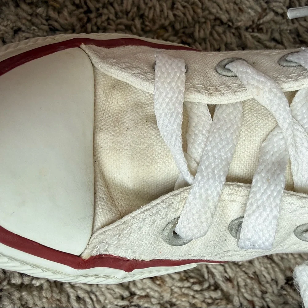 Converse Chuck Taylor All Star low-top sneakers white canvas youth size 13